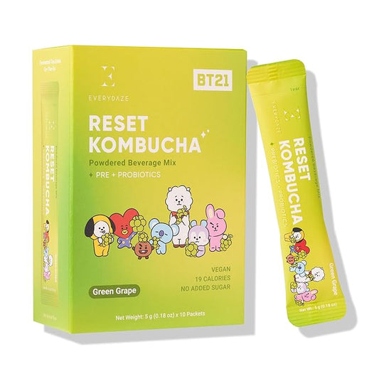 EVERYDAZE – Suplemento Dietético Reset Kombucha BT21 Edition (3 Tipos)