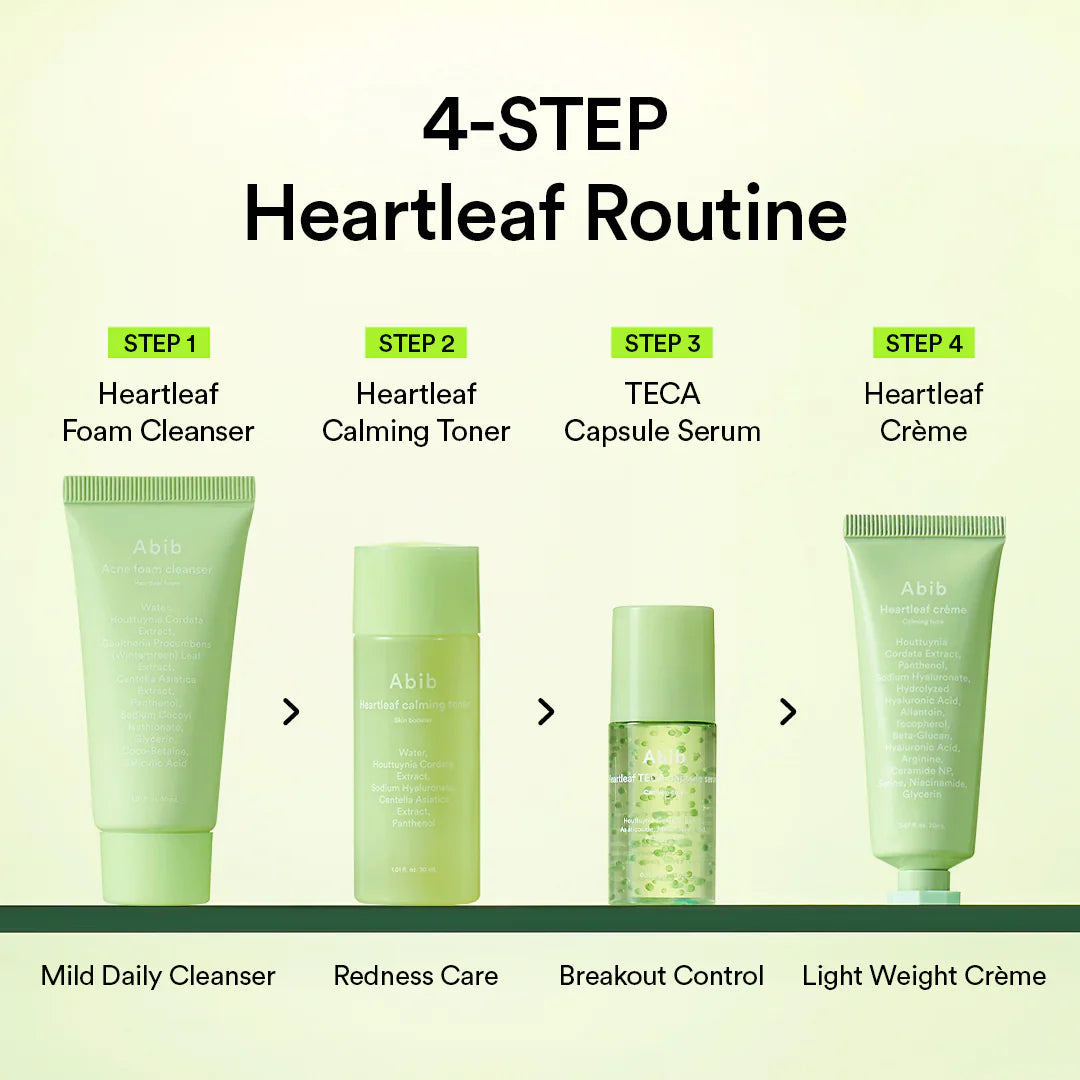 Abib – Set de Prueba Heartleaf Calming Trial Kit