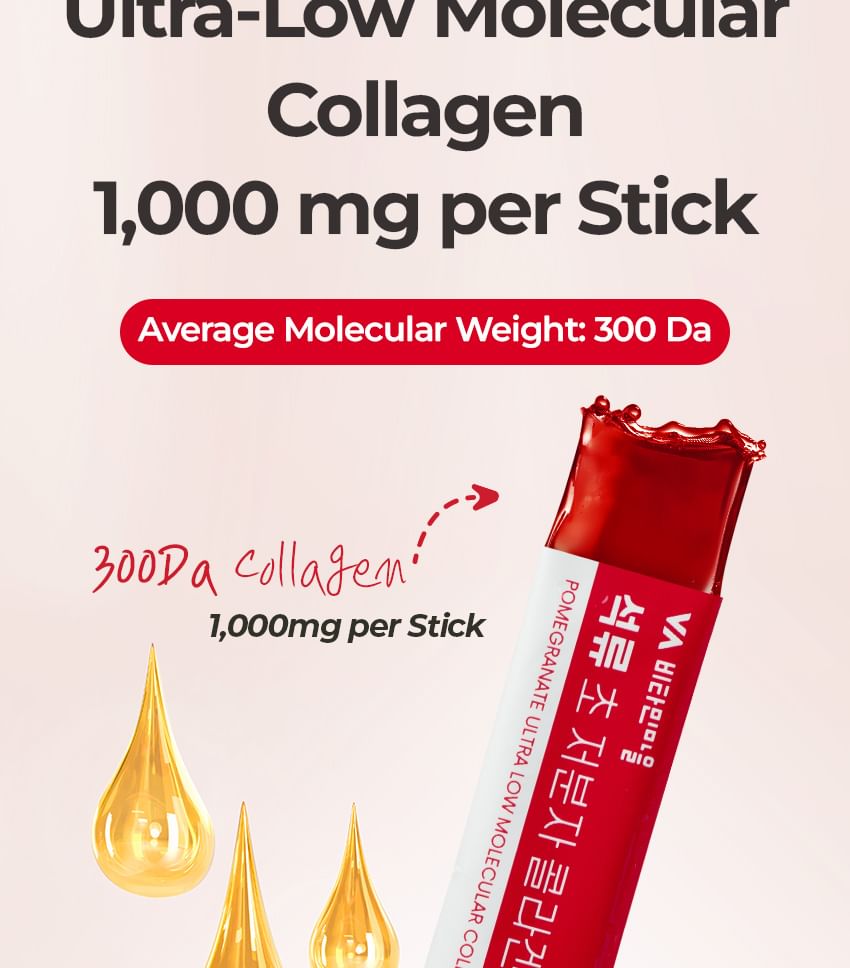 Vitamin Village – Pomegranate Ultra Low Molecular Collagen Stick