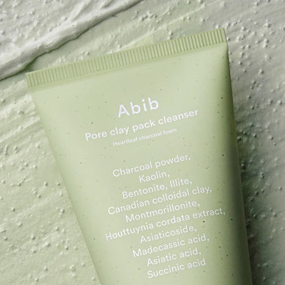Abib – Limpiador Facial de Arcilla y Carbón Heartleaf Pore Clay