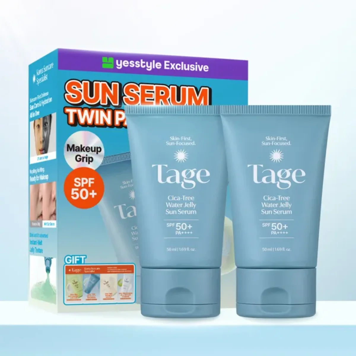 Tage – Pack Doble Cica-Tree Water Jelly Sun Serum