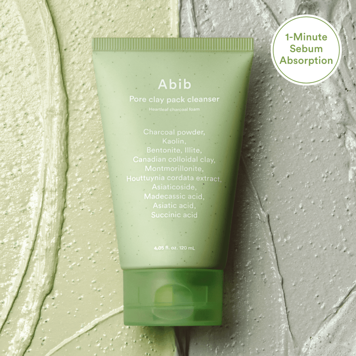 Abib – Limpiador Facial de Arcilla y Carbón Heartleaf Pore Clay