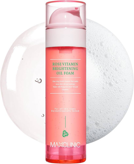 MAXCLINIC – Aceite en Espuma Rose Vitamin Brightening Oil Foam