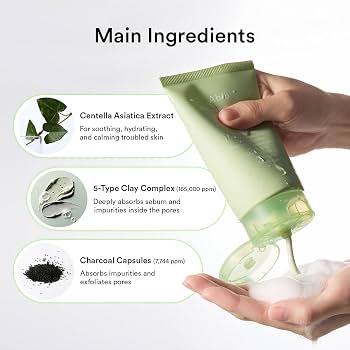 Abib – Limpiador Facial de Arcilla y Carbón Heartleaf Pore Clay