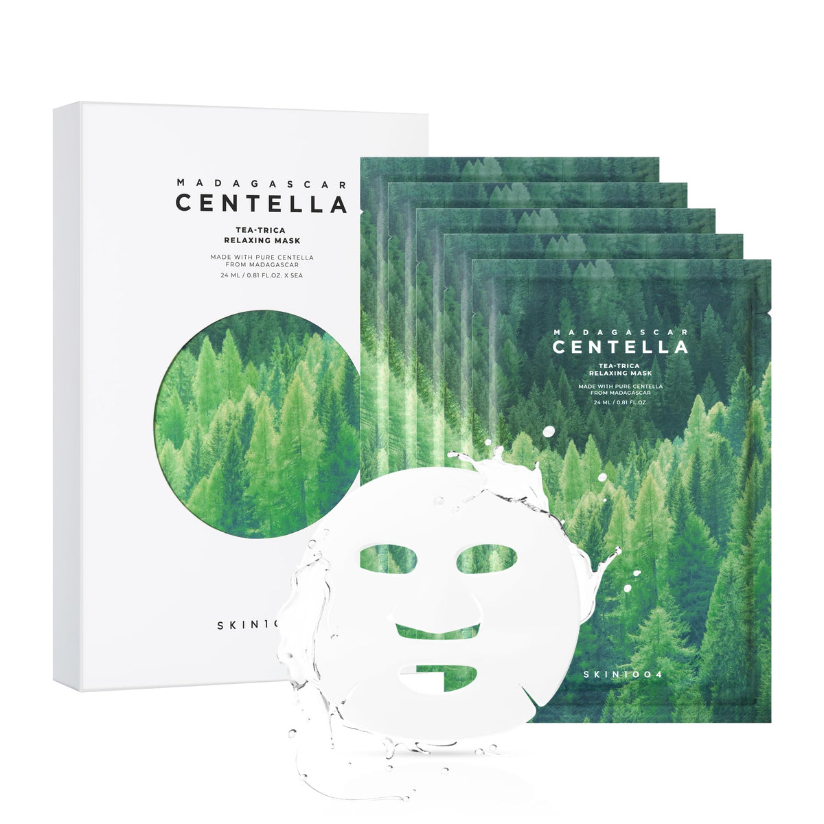SKIN1004 – Set de Mascarillas Madagascar Centella Tea-Trica Relaxing