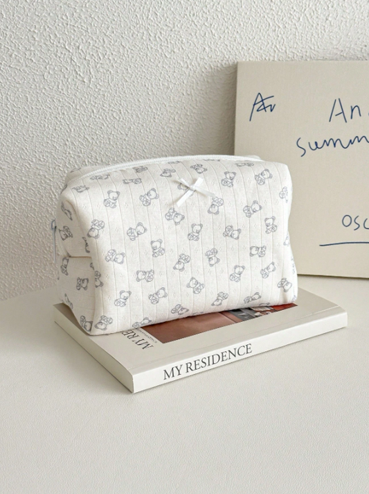 Bolsa de Maquillaje con Diseño de Oso