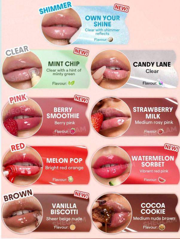 SHEGLAM – Crystal Glaze Cuidado Labial Hidratante