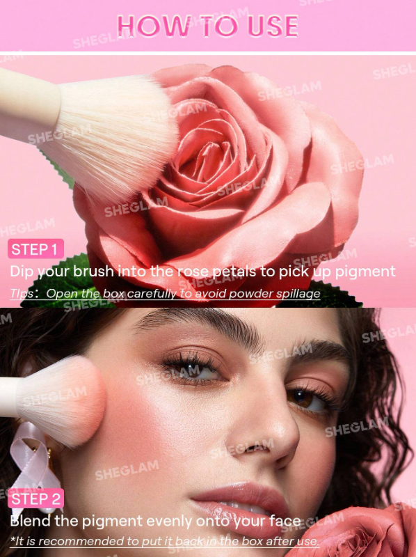 SHEGLAM – Rubor en Polvo Diseño Rosa