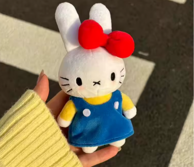 Peluche Llavero Miffy Estilo Hello Kitty