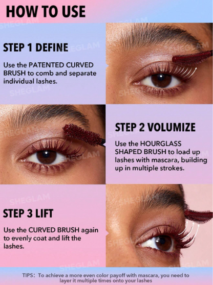 SHEGLAM – Set Bold Burgundy Waterproof Mascara & Gel Liner