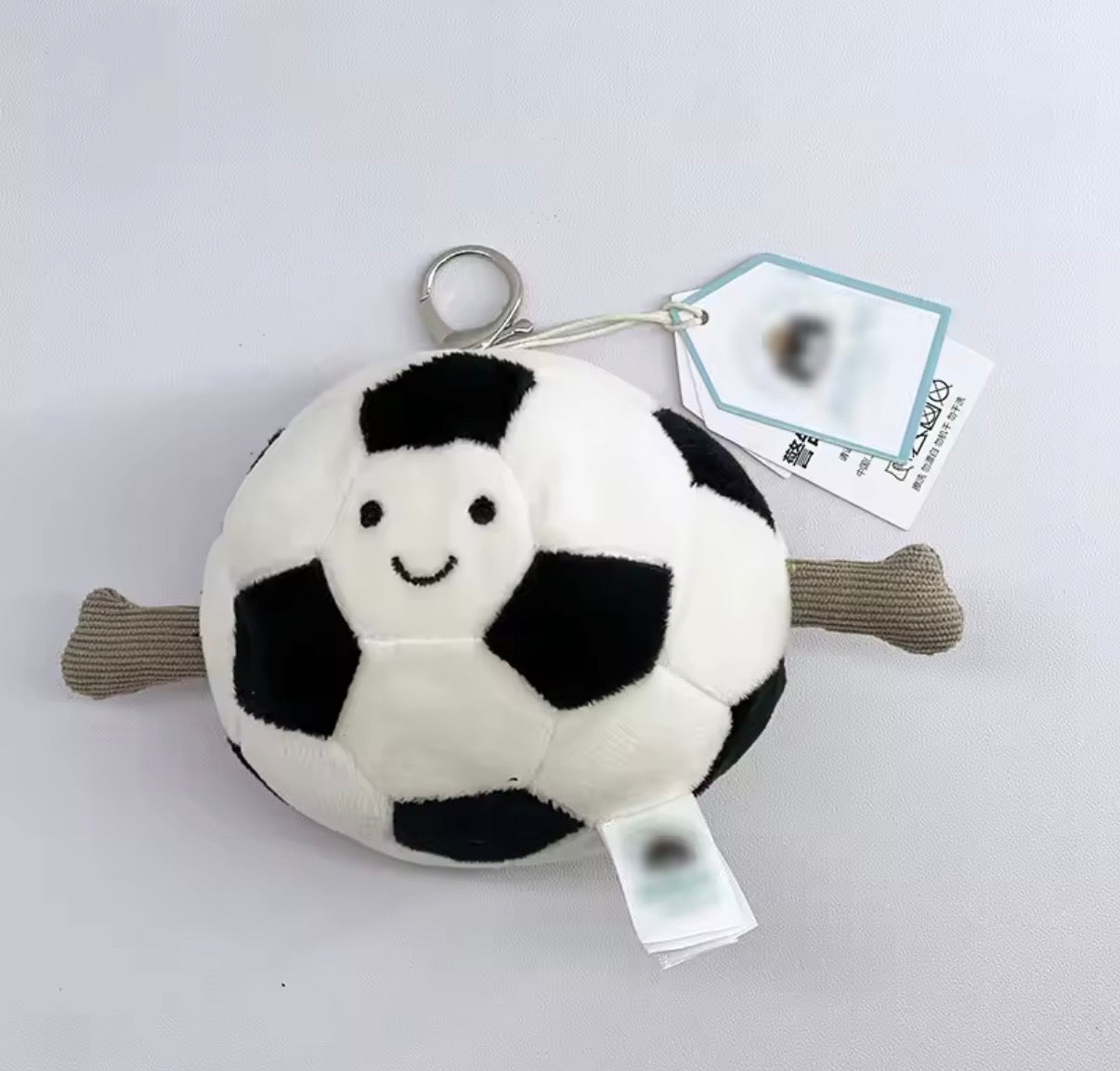 Llavero Estilo Jellycat Fútbol