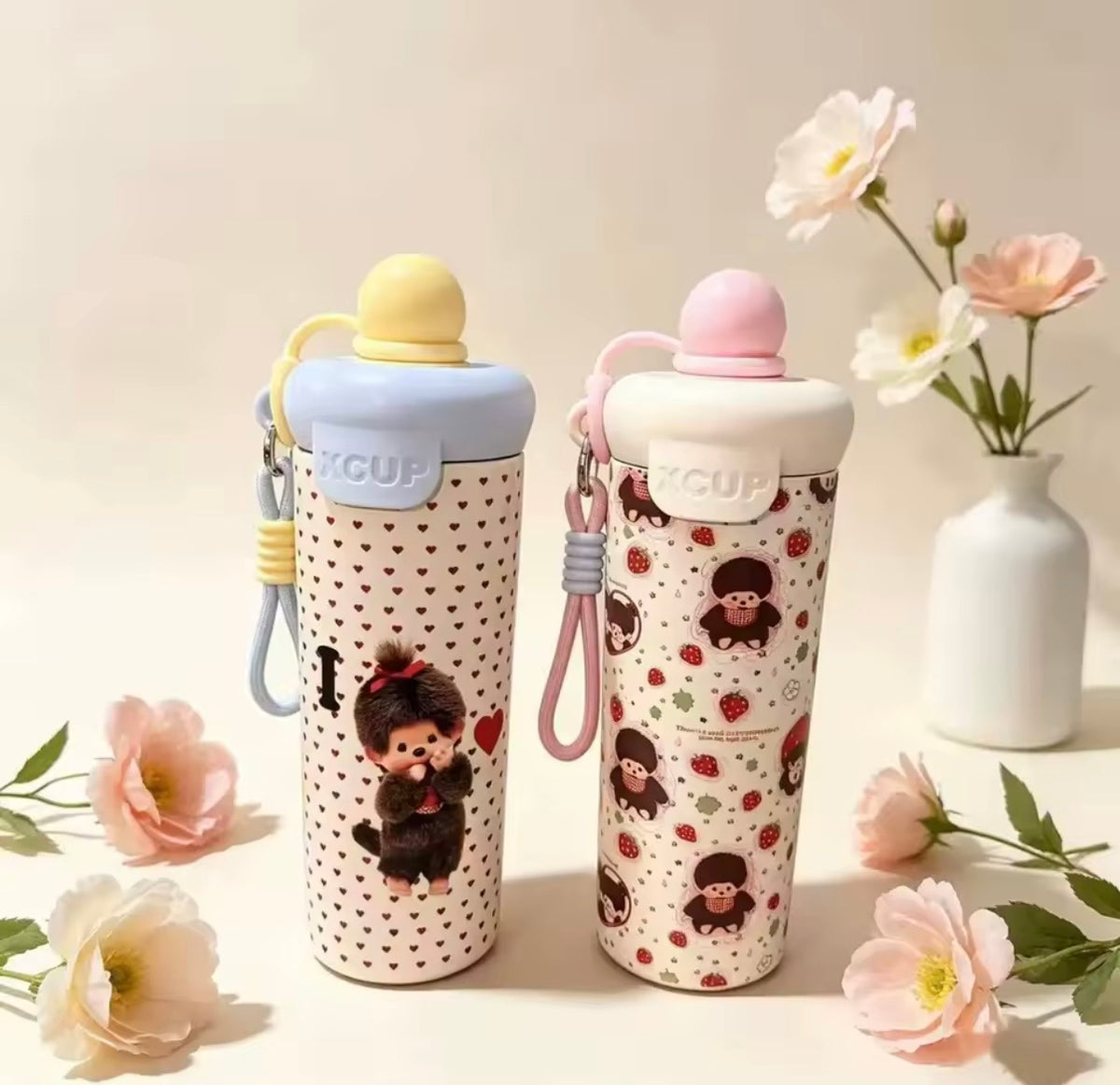 Botella Portátil Monchhichi 600 ml