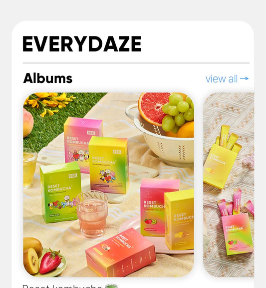 EVERYDAZE – Suplemento Dietético Reset Kombucha BT21 Edition (3 Tipos)