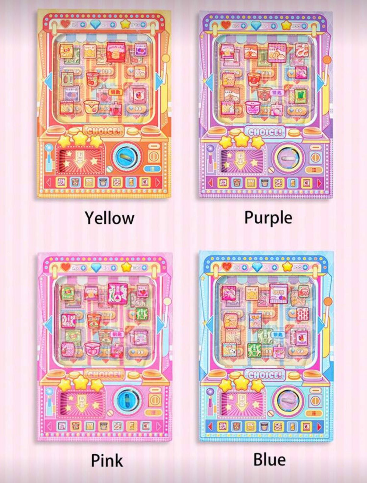 Block de notas con diseño de máquina expendedora