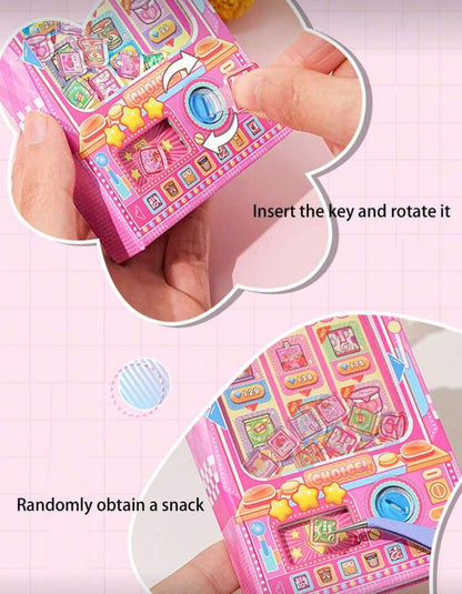 Block de notas con diseño de máquina expendedora