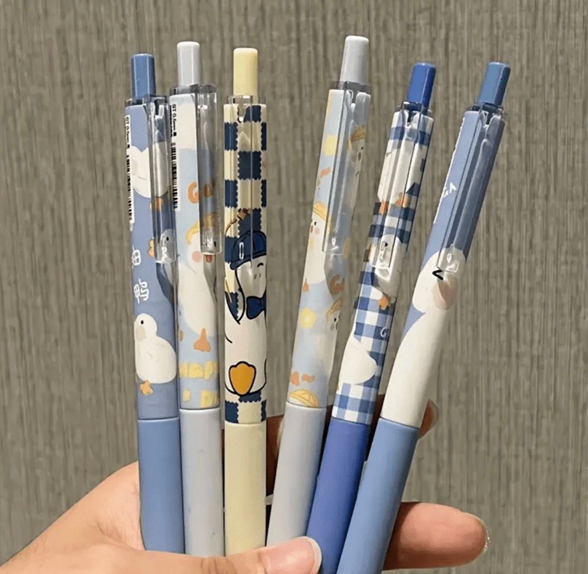 Set de bolígrafos diseño de patos