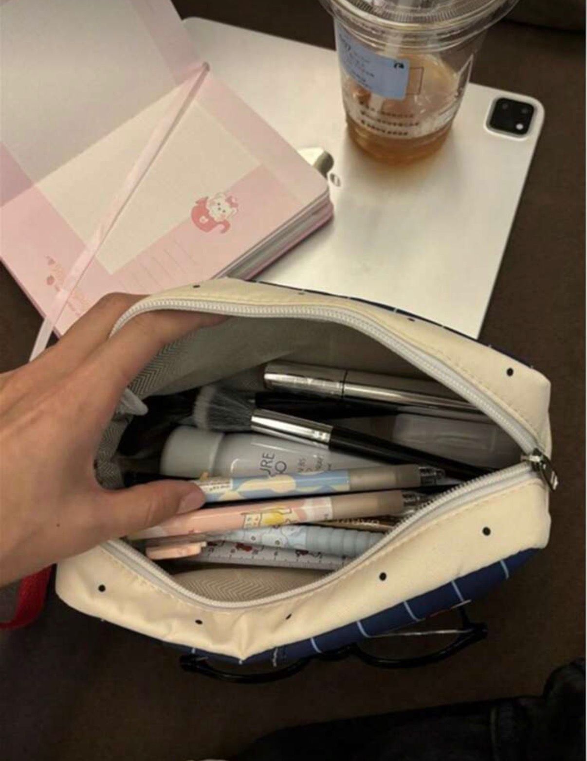 Estuche para lápices Hello Kitty azul