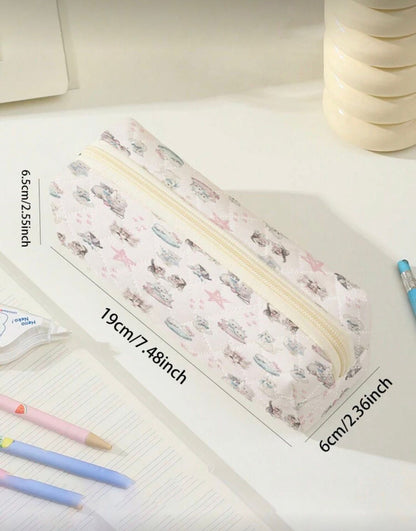 Estuche para lápices con diseño de gatos