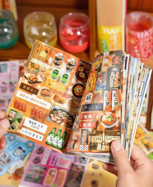 Set de 20 Pegatinas de Estilo Estético Japonés