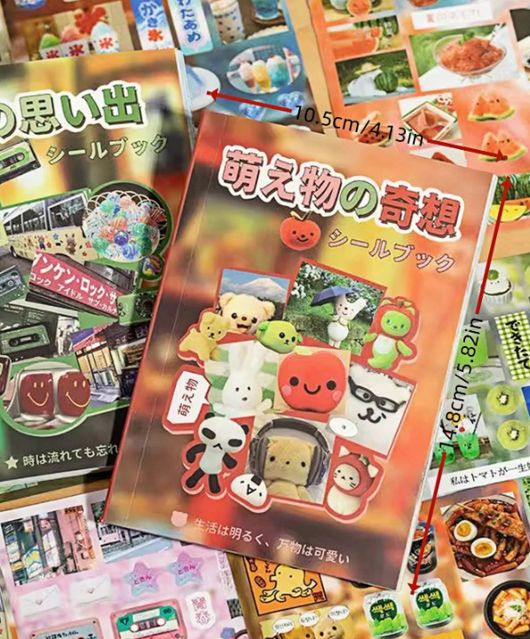 Set de 20 Pegatinas de Estilo Estético Japonés