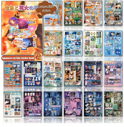 Set de 20 Pegatinas de Estilo Estético Japonés