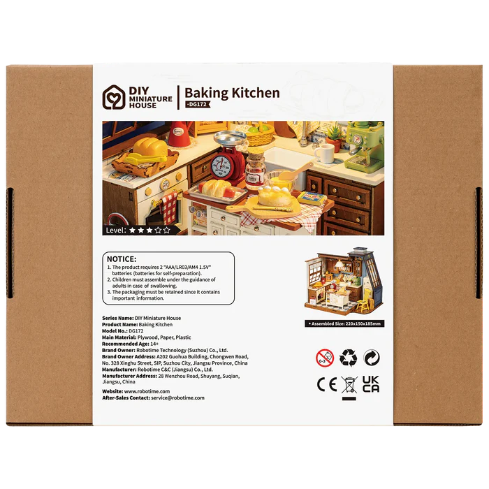 Robotime – Baking Kitchen (Miniatura DIY Original)