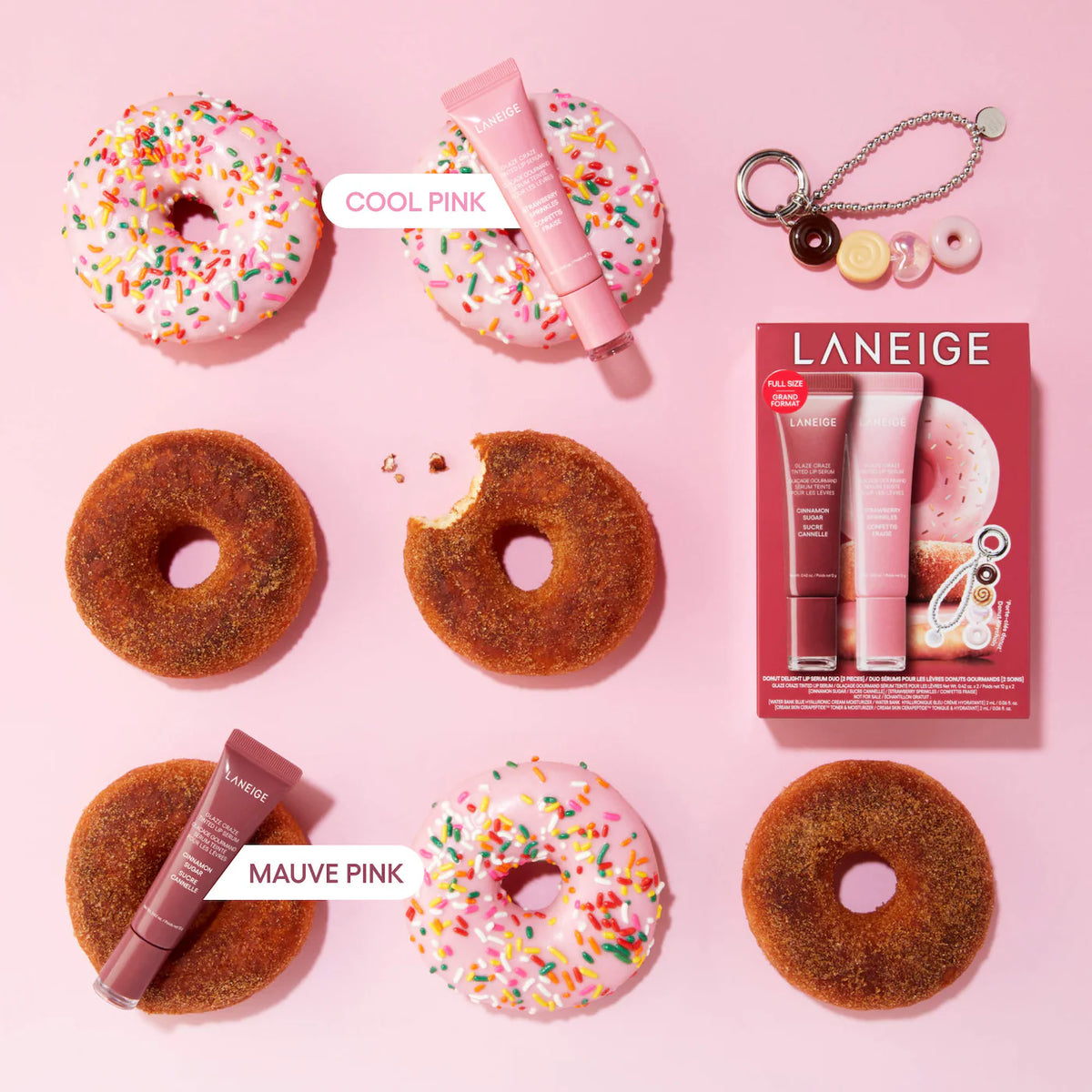 LANEIGE – Glaze Craze Donut Delight Lip Serum Duo