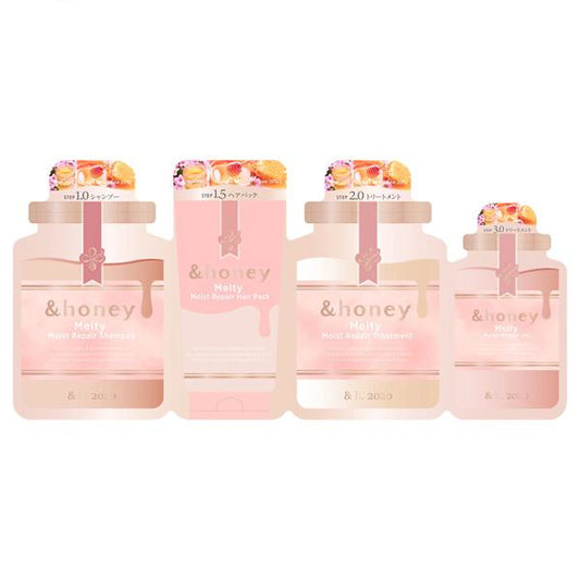 &honey Melty Moist Repair – Kit Capilar Japonés 4 Pasos